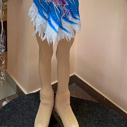 Rhinestone Figure Skating Pantyhose - Adult & Children's Gymnastics Leotard Ice Skating Pants Socks - Girls' Tights for Fitness Legging