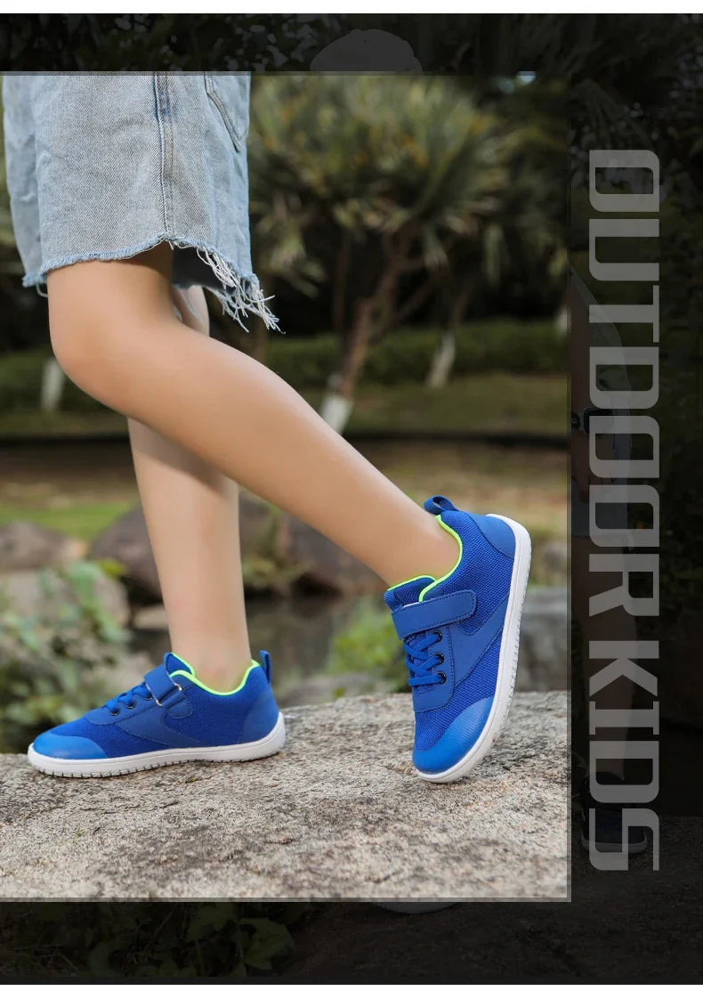 Wide Barefoot Shoes for Little & Big Kids – Boys & Girls Minimalist Sneakers, Lightweight Non-Slip Walking & Skate Flats