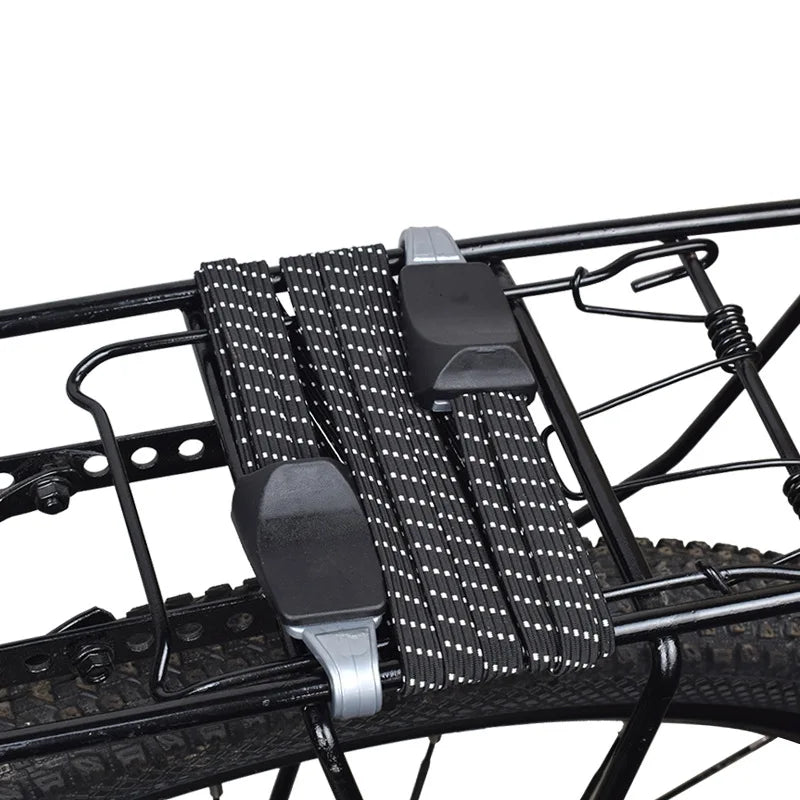 Elastic Bicycle Luggage Carrier Straps with Buckle & Hook – Mountain Bike Rack Rope Belt Accessories