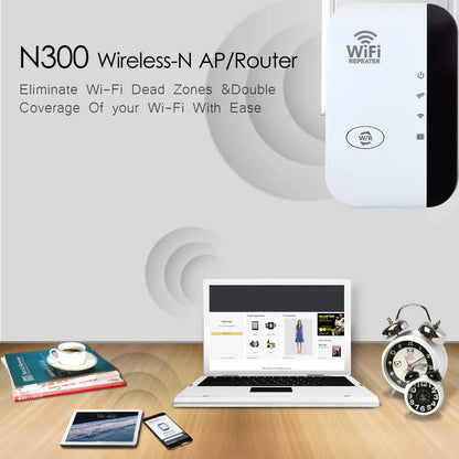 FENVI 300Mbps Wireless WiFi Repeater – Remote WiFi Extender, Amplifier & Booster 802.11N