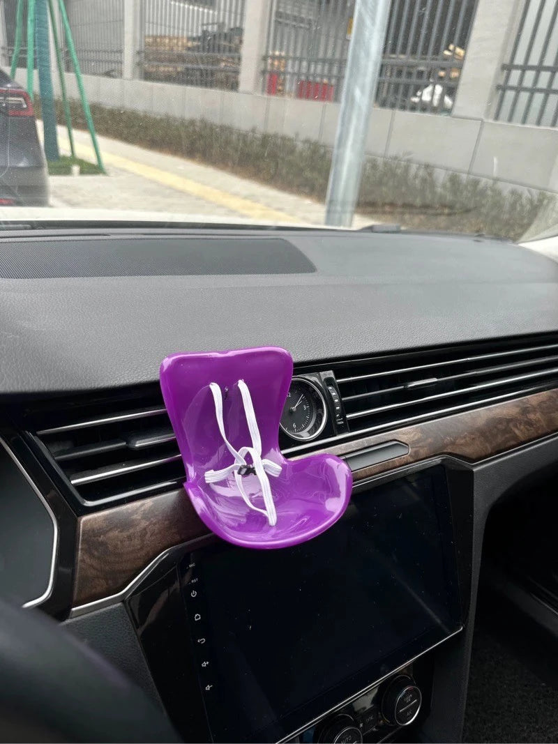 Labubu Car Doll Safety Seat – Kawaii Plush Aromatherapy Air Freshener for Ob11 & Dolls up to 18cm