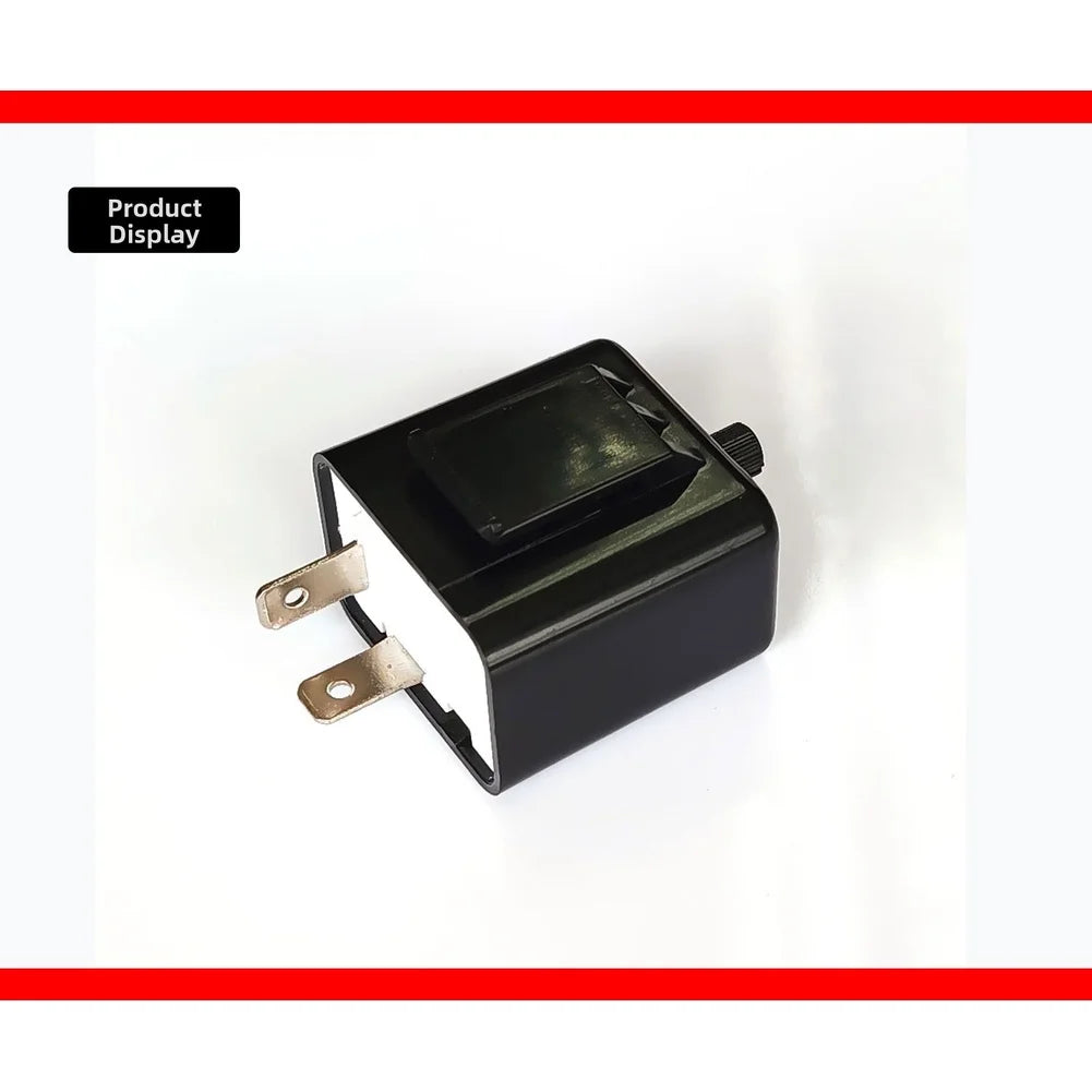 12V Adjustable LED Turn Signal Flasher Relay - Universal Motorcycle Indicator Flash Controller