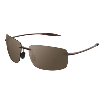 MAXJULI The Matrix Classic Polarized Sports Rimless Sunglasses – Ultralight Rectangle Frame for Men, Driving, UV400 Protection, Model MJ8009