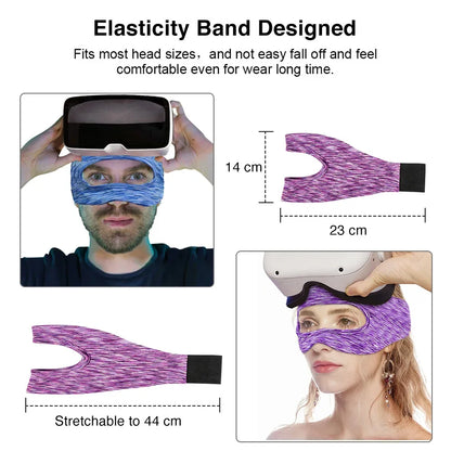 VR Eye Mask Cover – Breathable Sweat Band Padding for Oculus Quest 2, Meta Quest 3 Pro & Virtual Reality Headsets