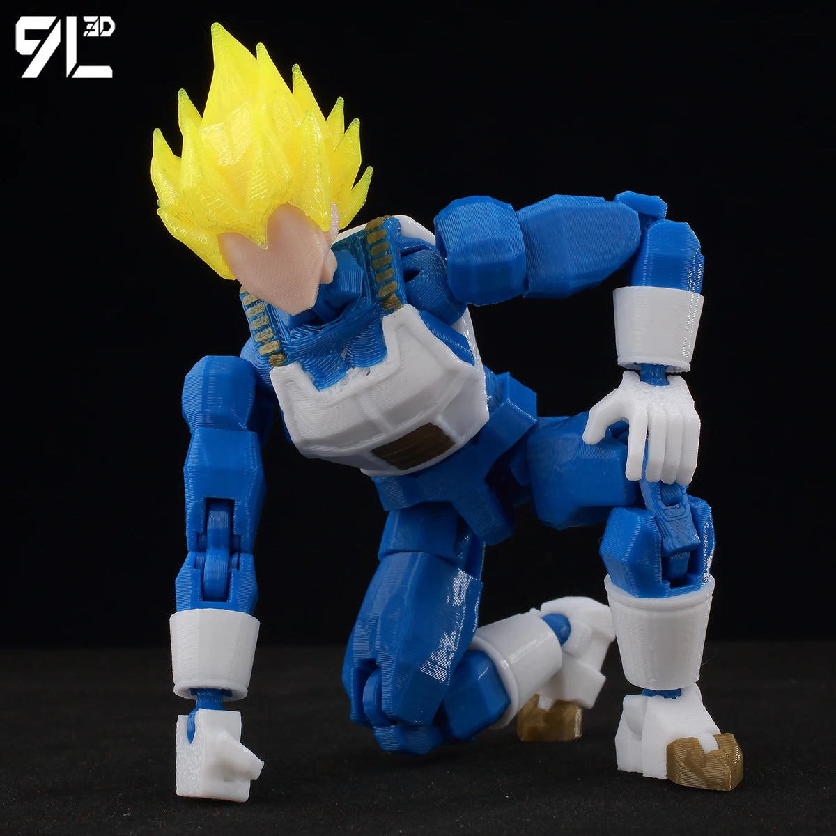 9L3D Articulated Lucky13 & Dummy13 Action Figure - Dragon Ball Goku, Vegeta & Beerus Anime Collectible Toy for Boys