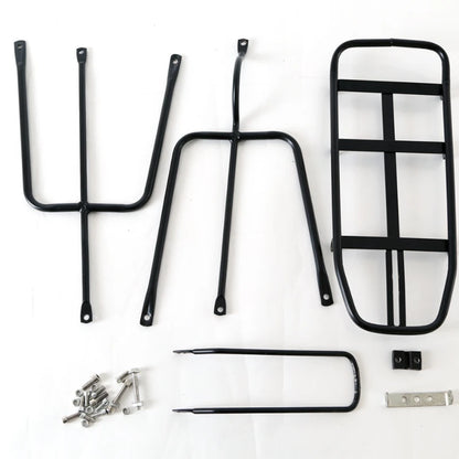 Mountain Bike Rear Seat Rack — Disc & V Brake Compatible Thickened Shelf, Bicycle Accessories Hanger