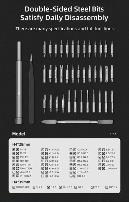 71-in-1 Precision Screwdriver Set – Double Magnetic Torx & Hex Bits, Mini Multifunctional Repair Tool Kit        4o