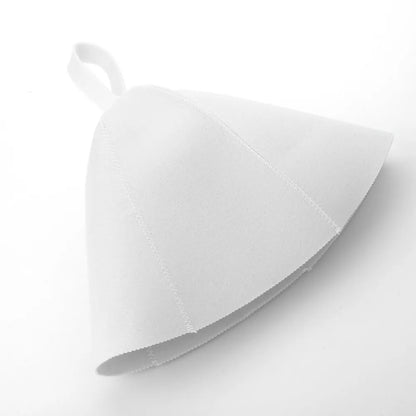Thick Wool Felt Sauna Hat - Anti-Heat, Quick Towel Drying Hair Turban, Shower Cap for Sauna and Bathroom Accessories