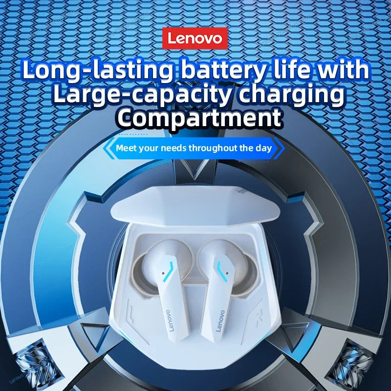 5PCS Original Lenovo GM2 Pro TWS Wireless Earphones – Bluetooth 5.3 HD Earbuds with Mic, Touch Control Sports Headphones