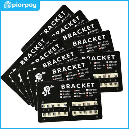 PIORPOY 20PCS Orthodontic Brackets - Mini Roth/MBT 022 Dental Braces Hooks & Treatment Materials