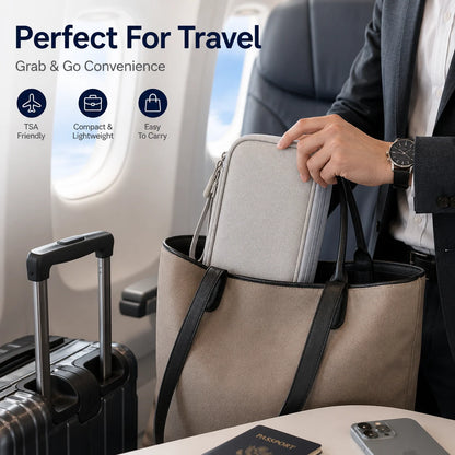 Travel Tech Organizer Bag - Portable Cable, Charger, Power Bank & SSD Storage Case for Electronics Accessories