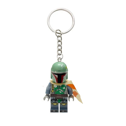 Star Wars Mandalorian Keychain — Anime Doll Model, Cartoon Backpack Pendant, Jewelry & Accessory Ornament