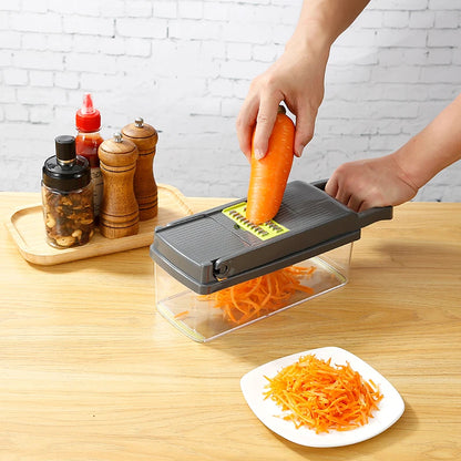 14/16-in-1 Multifunctional Vegetable Chopper | Onion Chopper | Kitchen Slicer Dicer Cutter | Food Grater | Easy Handle Design