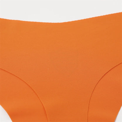 FINETOO 6PCS Women’s Ice Silk Seamless Thongs – Sexy V-Waist Low Rise Sport Panties, Breathable G-String in 10 Solid Colors