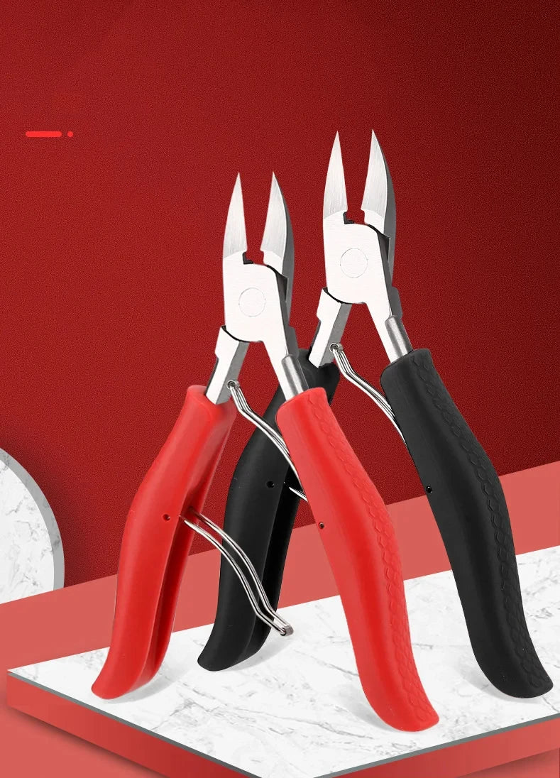 Nail Clipper Set for Ingrown Toenails — Paronychia Correction Nippers, Pedicure & Manicure Tools with Dead Skin Scissors