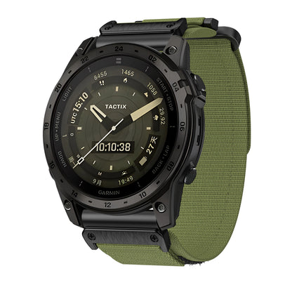 Rugged Nylon Quick Fit Watch Band — Compatible with Garmin Fenix E 8/7X/7/6/6X/5/5X/3HR