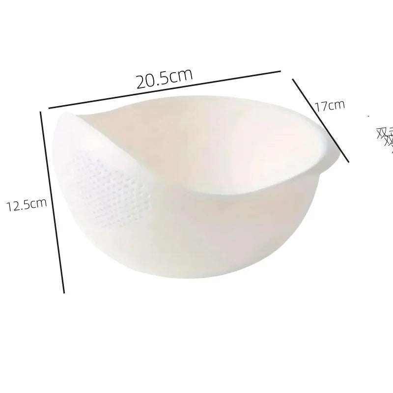 Multifunctional Drainage Basket – Plastic Rice Washing Sieve and Filter Basket | Creative Kitchen Tool