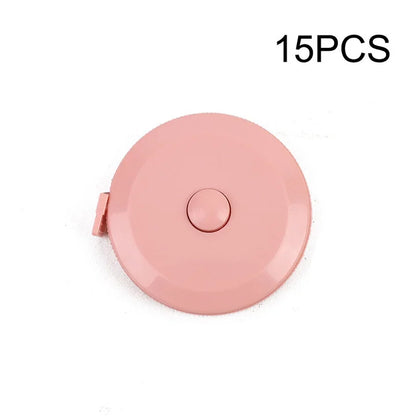 Portable 1.5m Soft Tape Measure – Mini Student Sewing Measuring Tool (1PC/15PCS) for Clothes, Fabric & DIY Use