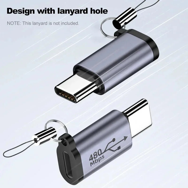 Multi Connector Adapter - Type C Female to Mini USB, Micro USB & iOS Conversion Adapter for Universal Device Compatibility