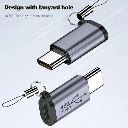 Multi Connector Adapter - Type C Female to Mini USB, Micro USB & iOS Conversion Adapter for Universal Device Compatibility