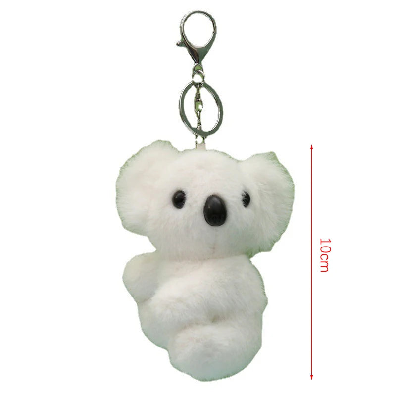 Cute Koala Plush Keychain – Soft Toy Keyring, Bag Pendant, DIY Jewelry Accessory, Novelty Gift Charm for Women