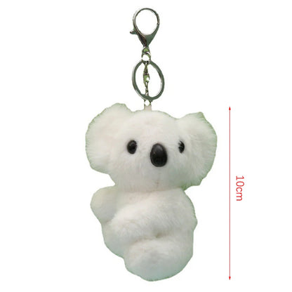 Cute Koala Plush Keychain – Soft Toy Keyring, Bag Pendant, DIY Jewelry Accessory, Novelty Gift Charm for Women