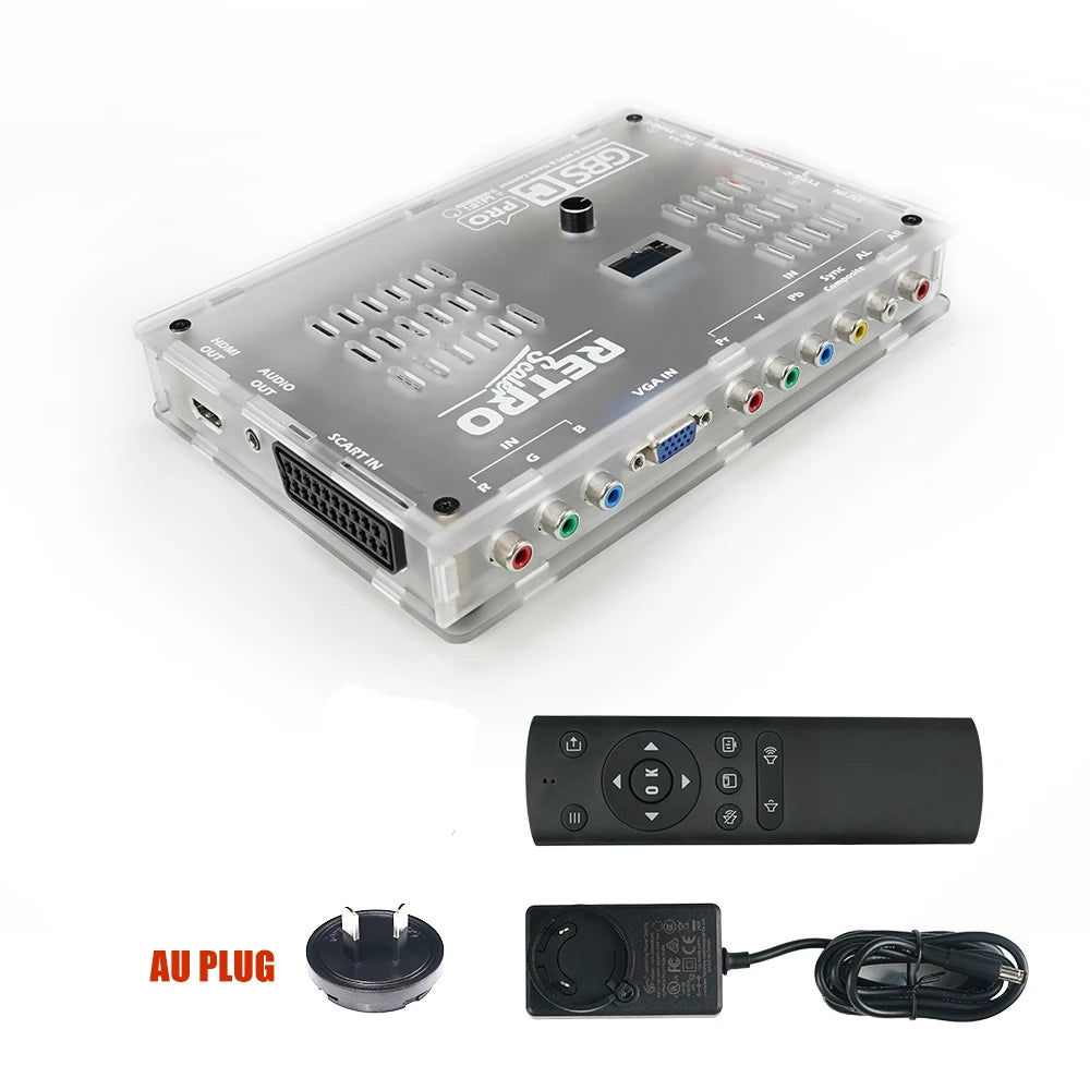 RetroScaler GBSC Pro – SCART/RGBS/YPbPr/VGA to HDMI Video Audio Converter for Retro Consoles