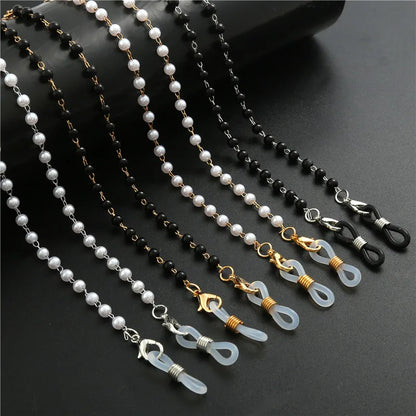 Pearl Beaded Eyeglasses Chain for Women – Trendy Sunglasses Holder Necklace, Mask Lanyard & Fashion Accessory Gift