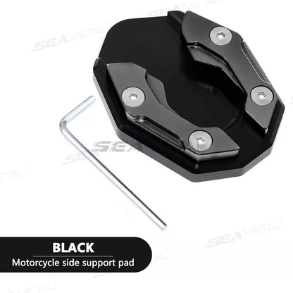 BLALION Aluminum Motorcycle Kickstand Extender – Side Stand Foot Pad Support Plate Accessory