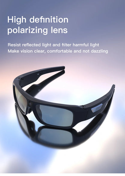 4K HD Smart Glasses Camera — Eyewear Camcorder for Driving, Cycling & Outdoor Video Recording