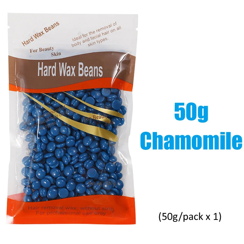 500g/200g/50g Hard Wax Beans – European Brazilian Pearl Wax for Hair Removal & Wax Warmer Machine