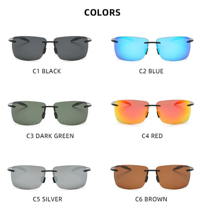 Ultralight TR90 Frameless Sunglasses — Unisex Driving & Outdoor Sports Shades