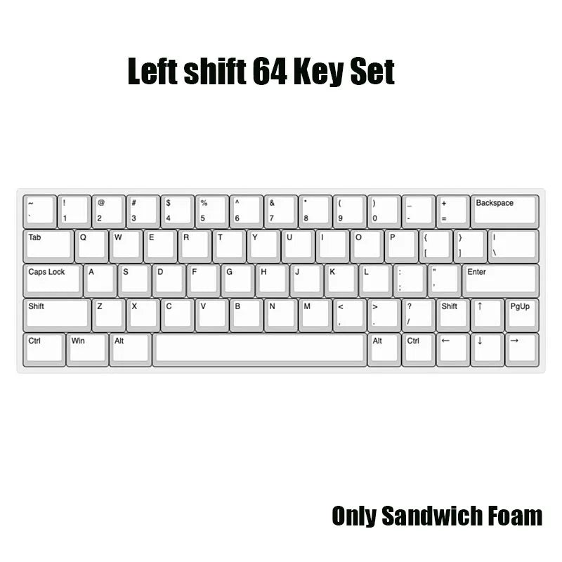 Mechanical Keyboard Poron Sandwich Cotton Silencer Pads – Sound-Absorbing Foam Dampeners for 61-108 Key Switches