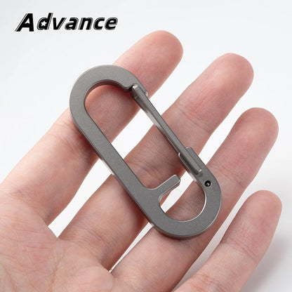 Titanium Alloy Key Ring - Multifunctional Outdoor EDC Keychain Buckle Tool Accessory