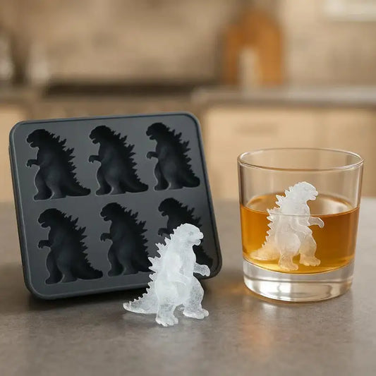6-Grid Monster Silicone Ice Mold — Large Dragon-Shaped Ice Cube Tray for DIY Ice, Whiskey & Household Use