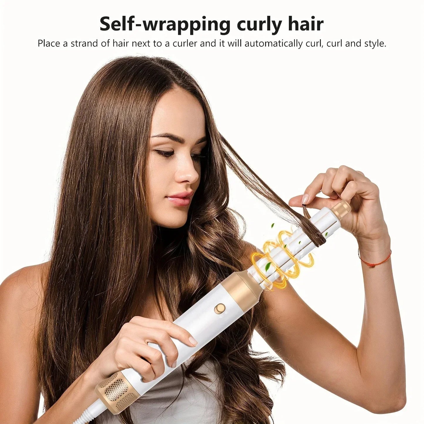 Tinsol 7-in-1 Brushless High-Speed Hair Dryer Brush – Ionic Blow Dryer with Diffuser, Hot Air Comb & Hair Curler