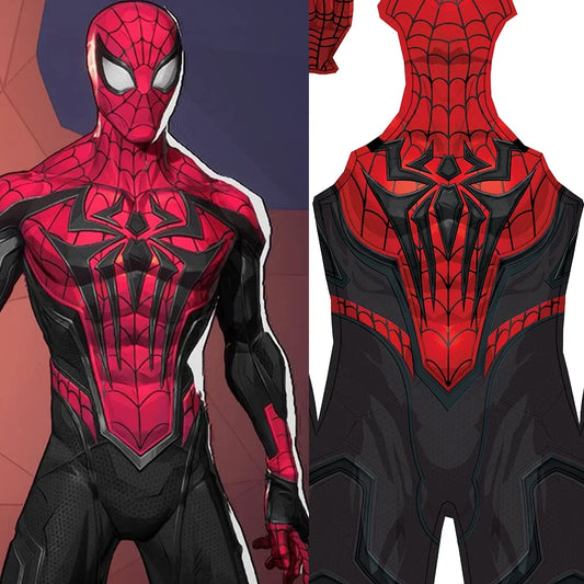 Black PS5 Rivals SM Cosplay Bug Man Costume - 3D Printed Spandex Zentai Bodysuit for Adults & Halloween