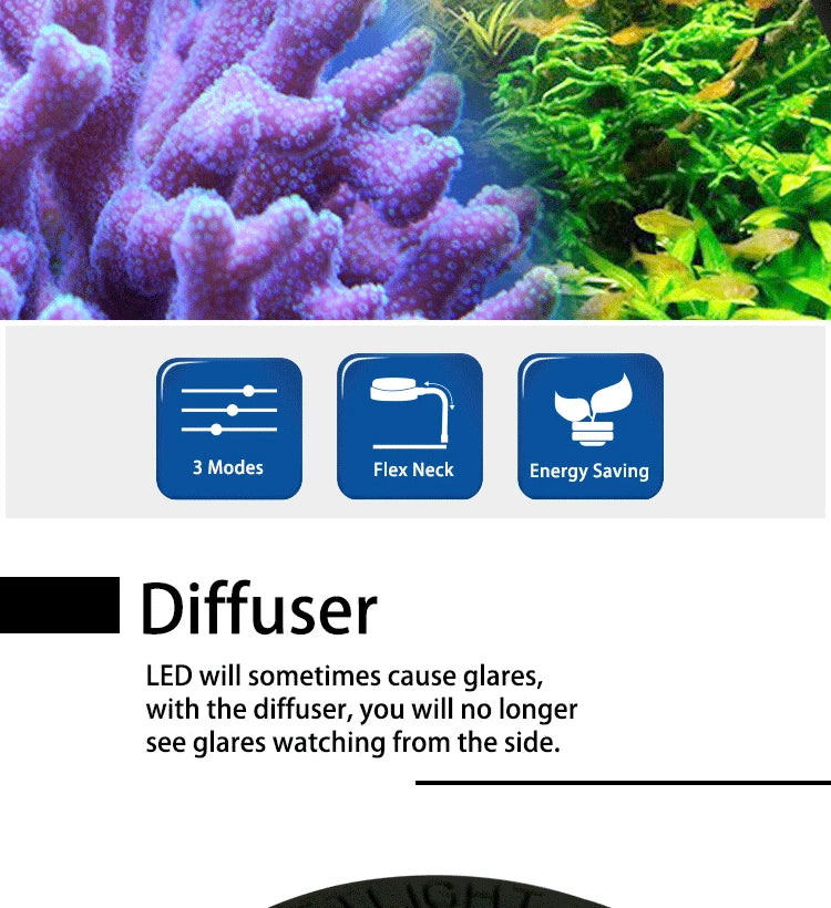 Zetlight M1 LED Aquarium Light – Full Spectrum Nano LED Lamp for Saltwater Marine Fish Tanks, Coral Reefs & Plants