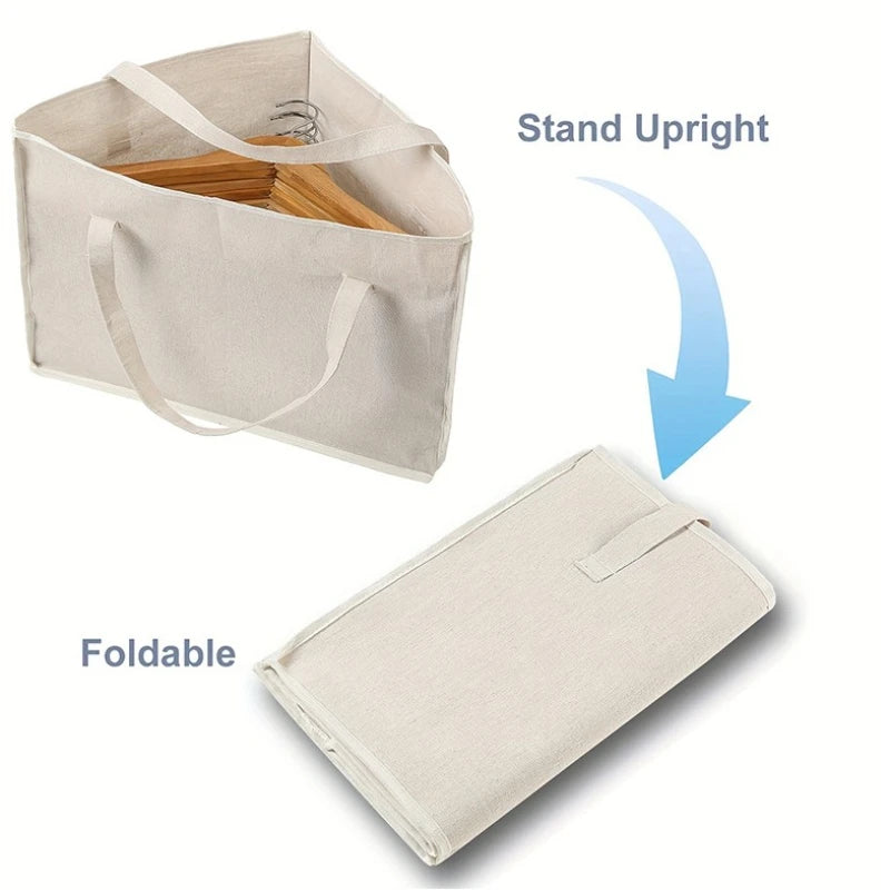 Multifunctional Clothes Hanger Organizer Bag - Space-Saving Triangular Storage Bag with Handle & Waterproof Portable Design