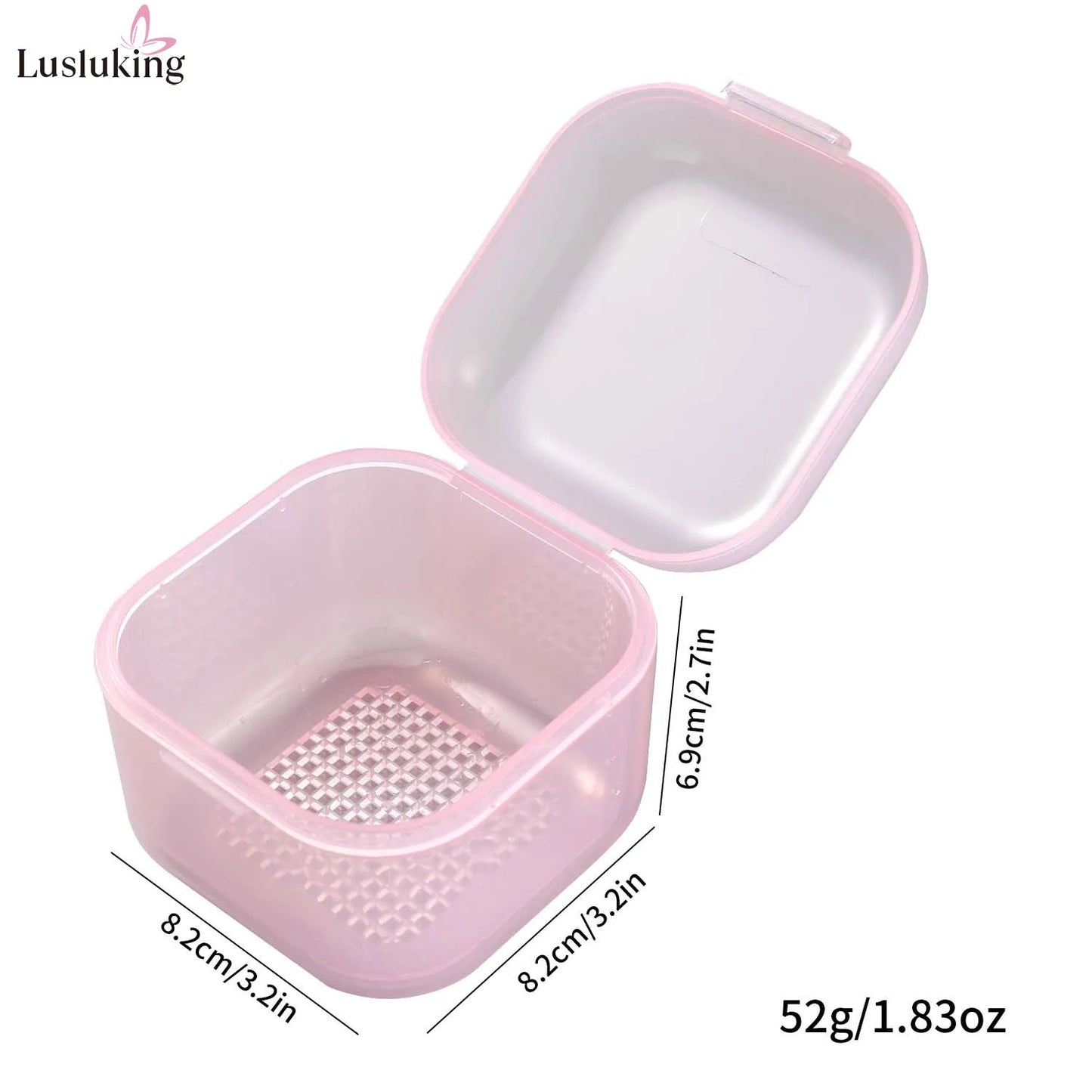 Nail Drill Bit Cleaning Box - Double-Layer Filtration Disinfection & Manicure Storage Case