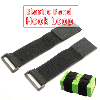 Adjustable Elastic Hook-and-Loop Straps - Reusable Nylon Cable Ties with Reverse Buckle Fastener for Sports and Everyday Use