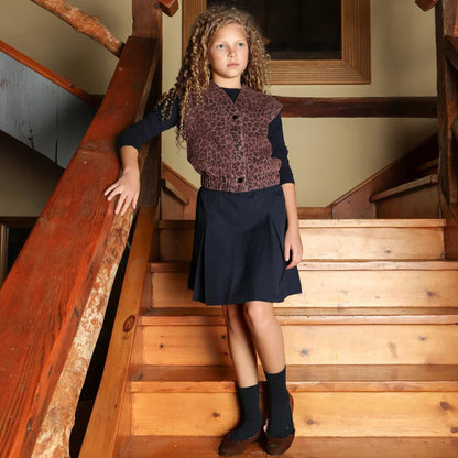 AW26 Denim Leopard Kids Clothing Collection - Boys Girls Dress Skirt Shirt Vest and Overalls Fashion Set
