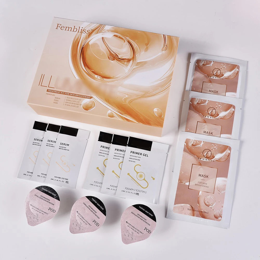 Glam Revive 3.0 Hydrate Detox Serum Pods - CO2 Serum Capsules for Oxygen Bubble Pen & Aqua Facial Skincare Machines