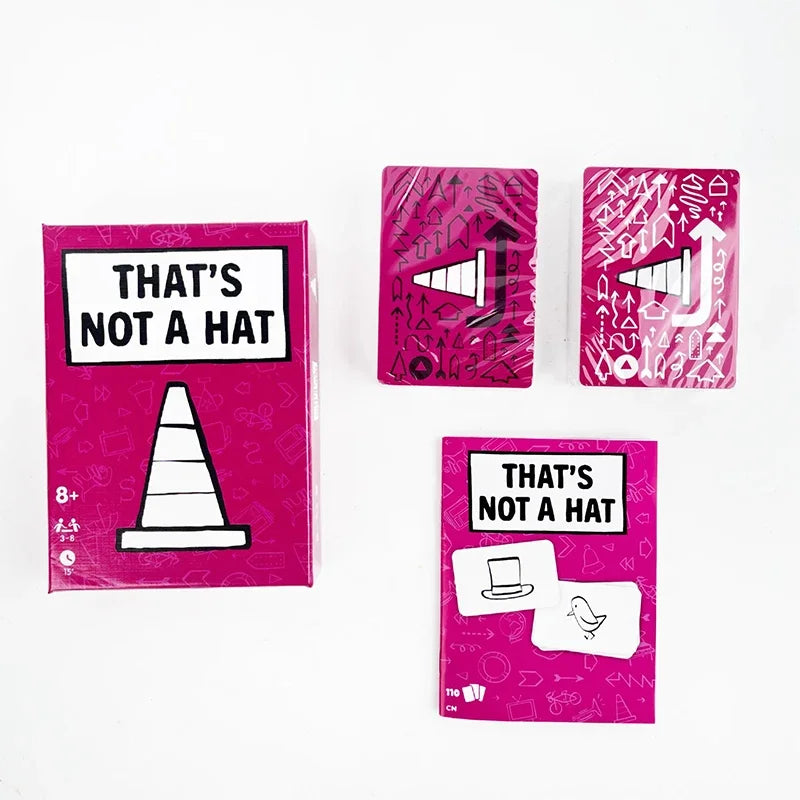 Unique That’s Not a Hat Party Game – English Tabletop Card Game for 3-8 Players, Fun Family & Friends Board Game