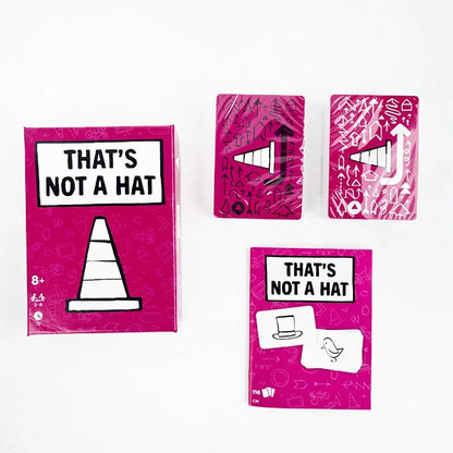 Unique That’s Not a Hat Party Game – English Tabletop Card Game for 3-8 Players, Fun Family & Friends Board Game