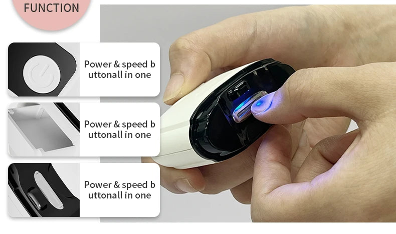 Electric Nail Clipper – 3-Speed Automatic Nail Cutter with Storage, LCD Light & USB Charging for Adults, Seniors, Babies, and Kids