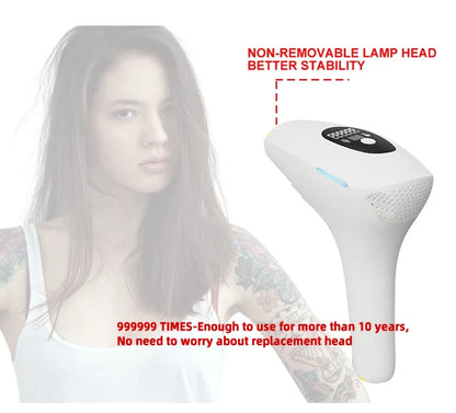 IPL Laser Hair Removal Device – 999,999 Flashes Painless Epilator for Women, Permanent At-Home Bikini & Body Hair Removal