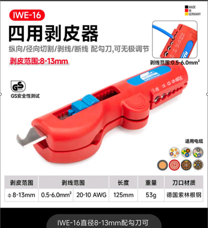 Automatic Wire Stripper Tool - Self-Adjusting Cable Peeler for Electricians