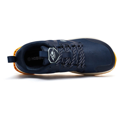HOBIBEAR Unisex Hiking Sneakers – Lace-Up Outdoor Walking Shoes with Artificial Leather