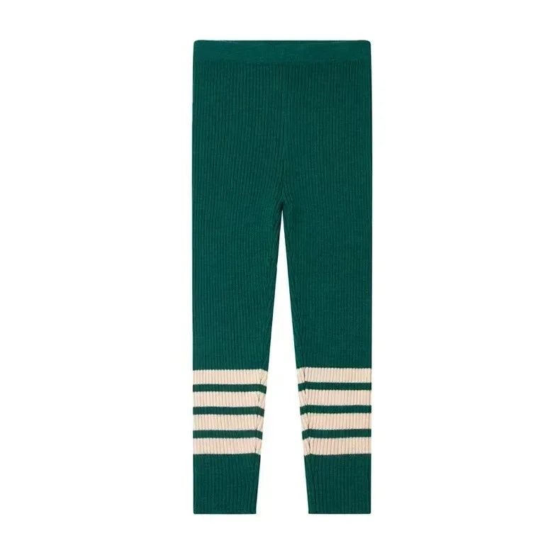 Kids Knit Sweater & Leggings Set - Warm Winter Baby Boy Girl Tops and Clothing Outfit Ages 2-10 Years